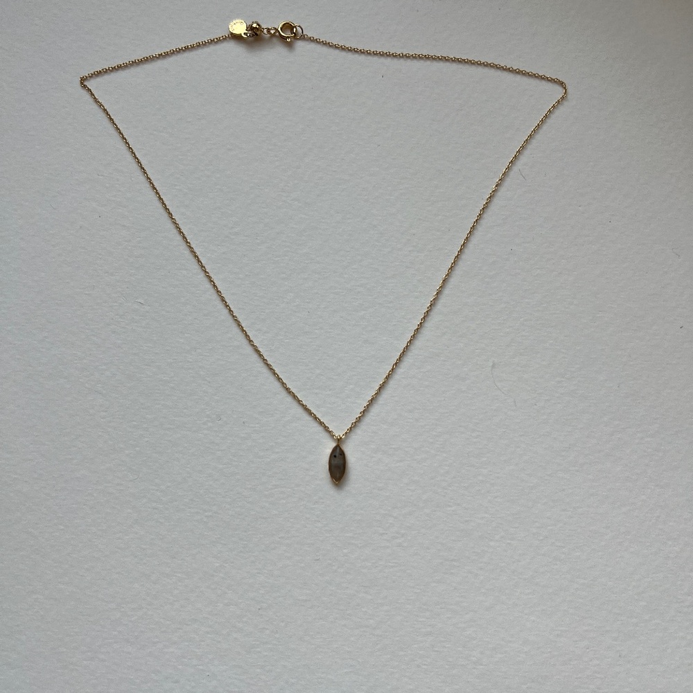 Gorjana Marquis Labradorite Necklace